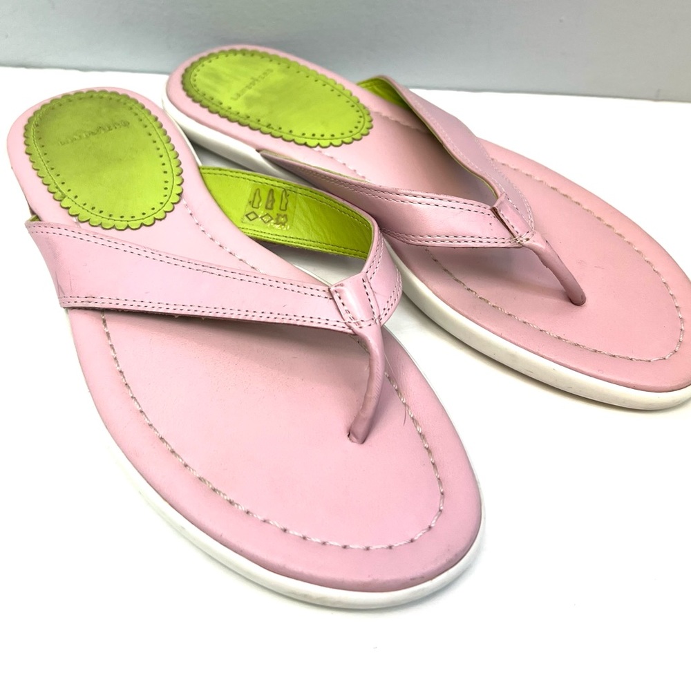 Lands End-‎ Pink/Green , Flip Flop, Size:7B